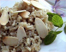 Как приготовить миндальный рис?
