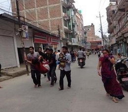Мощное землетрясение в Непале